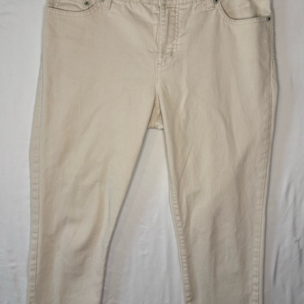 Lauren Ralph Lauren straight cropped denim 10P